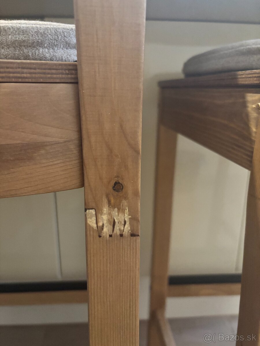 Barové stoličky IKEA 2ks NEPOUŽÍVANÉ - 5