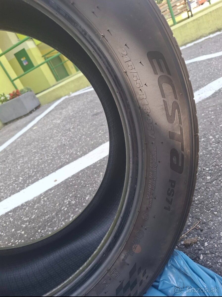 Predám pneumatiky Kumho 215/55/R18 95V - 5