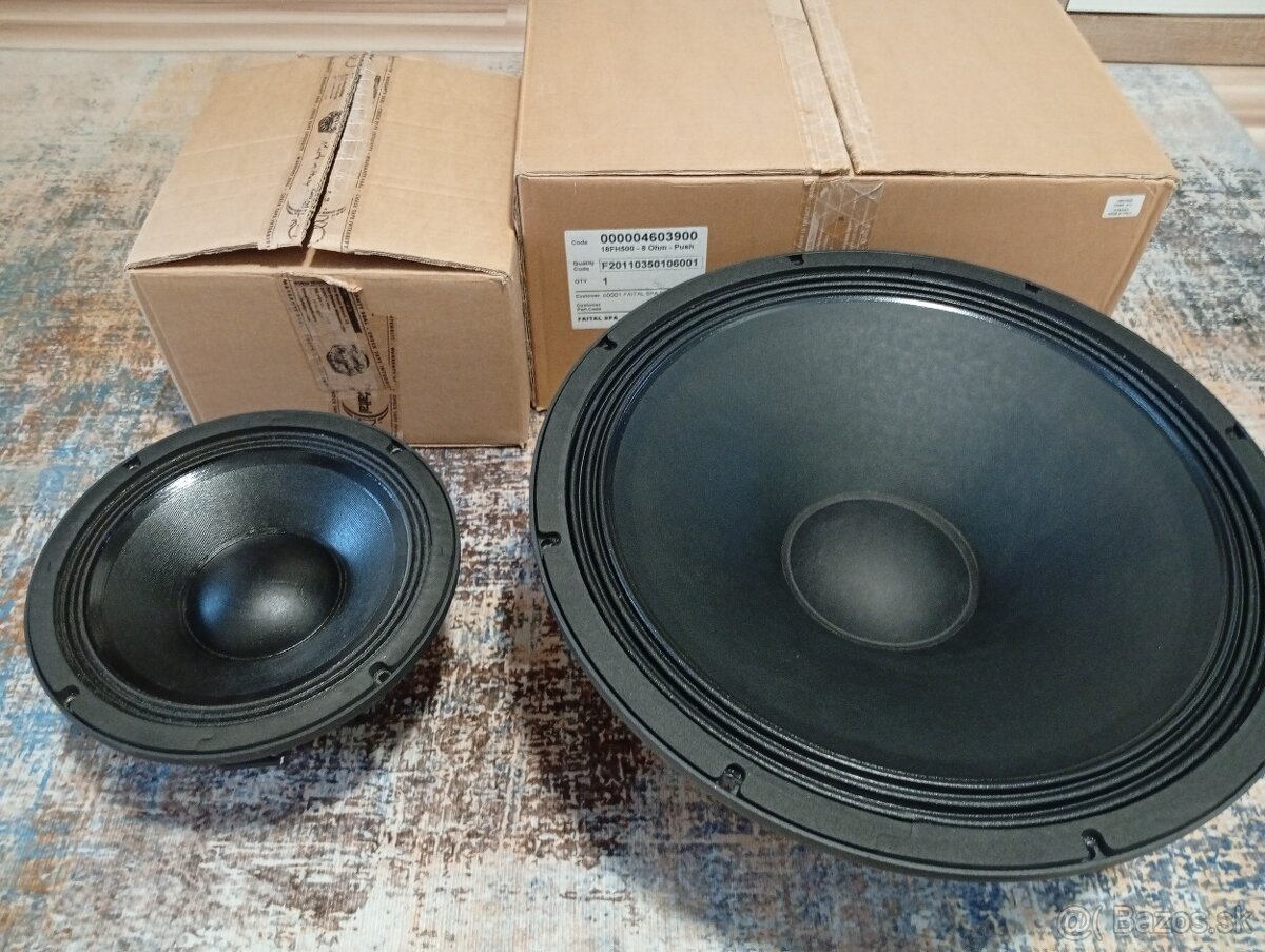 Profesionálne 18" reproduktory Faital - 5