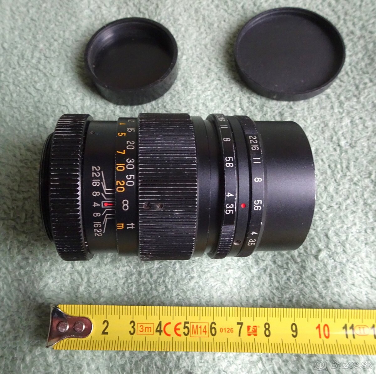 Predám manuál. objektív HANIMAR 135mm so závitom M42 - 5