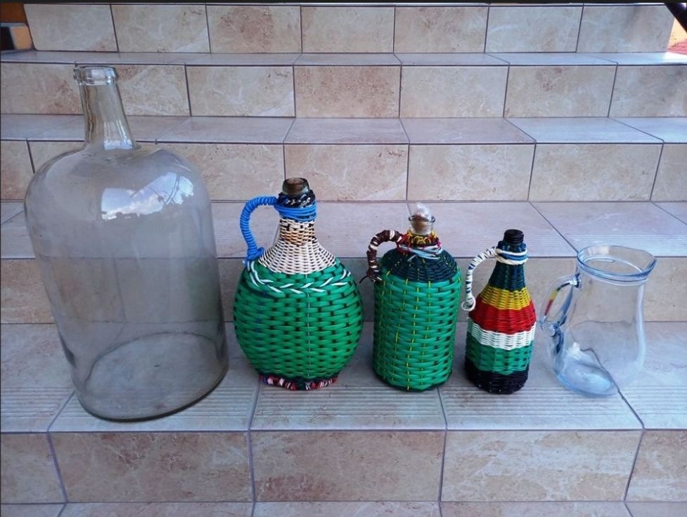 RETRO Hrnce Stojan Kôš Sud Demižón Lavice Hokerlík Dvere Váh - 5