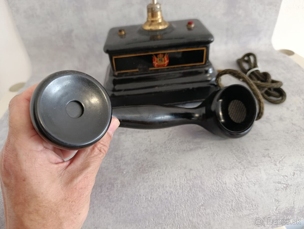 Velmi starý dánský telefon Jydsk z pošty z Kodaně. - 5