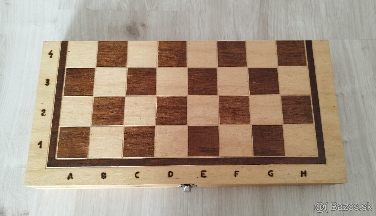 Šach drevený ručne vyrobený / šachové figúrky. - 5