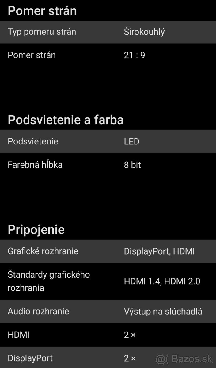 34" Dahua LM34-E330C - 5