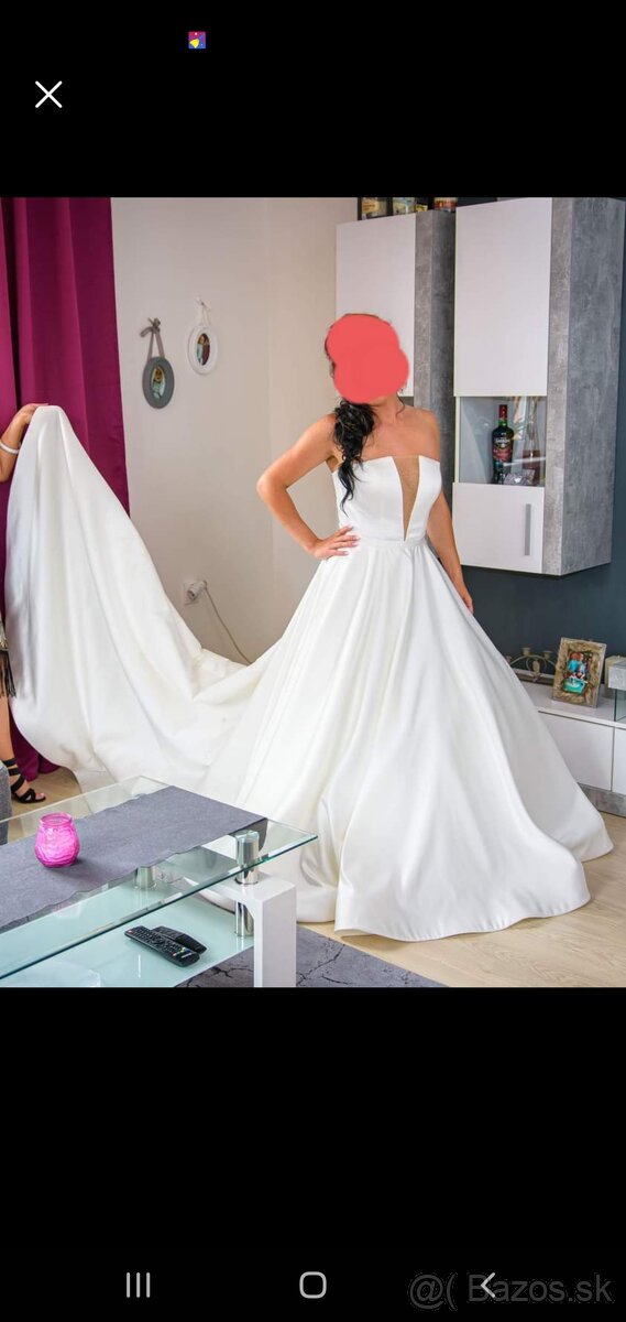 ❣❣❣❣❣❣❣❣❣❣❣Svadobne saty s trlblietavym plášťom Eva Lend - 5