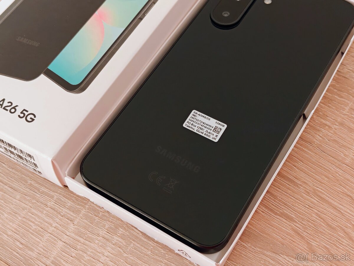 Samsung Galaxy A26 128GB Black, nový, komplet,záruka 11/2027 - 5