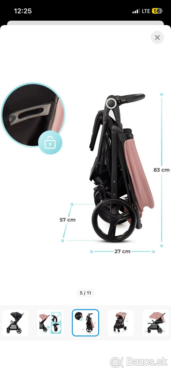 Športovy kočík Kinderkraft Grande Plus Black - 5