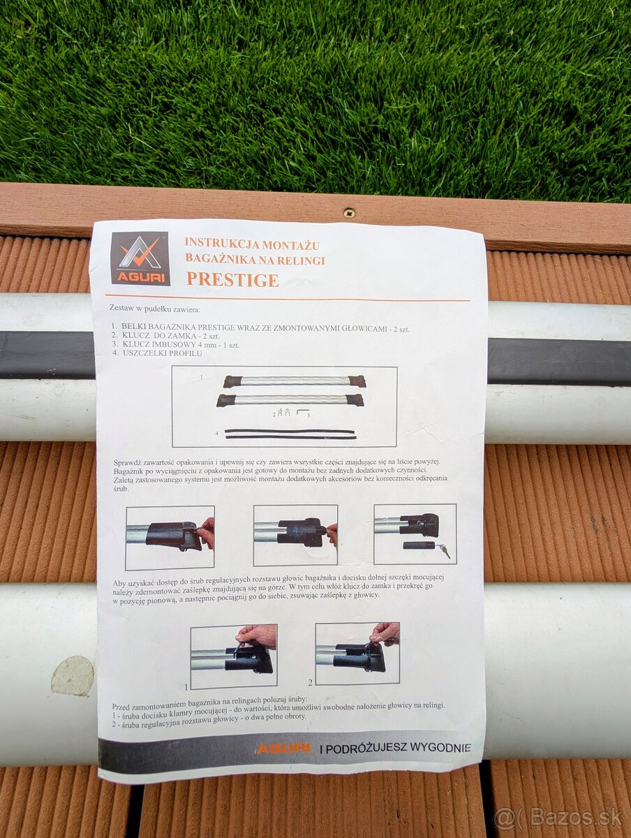 Strešný nosič - priečniky Agguri - 5