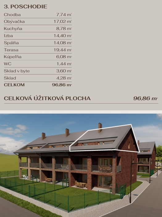 Predávame priestranný 3 izbový byt v Starej Ľubovni - 5