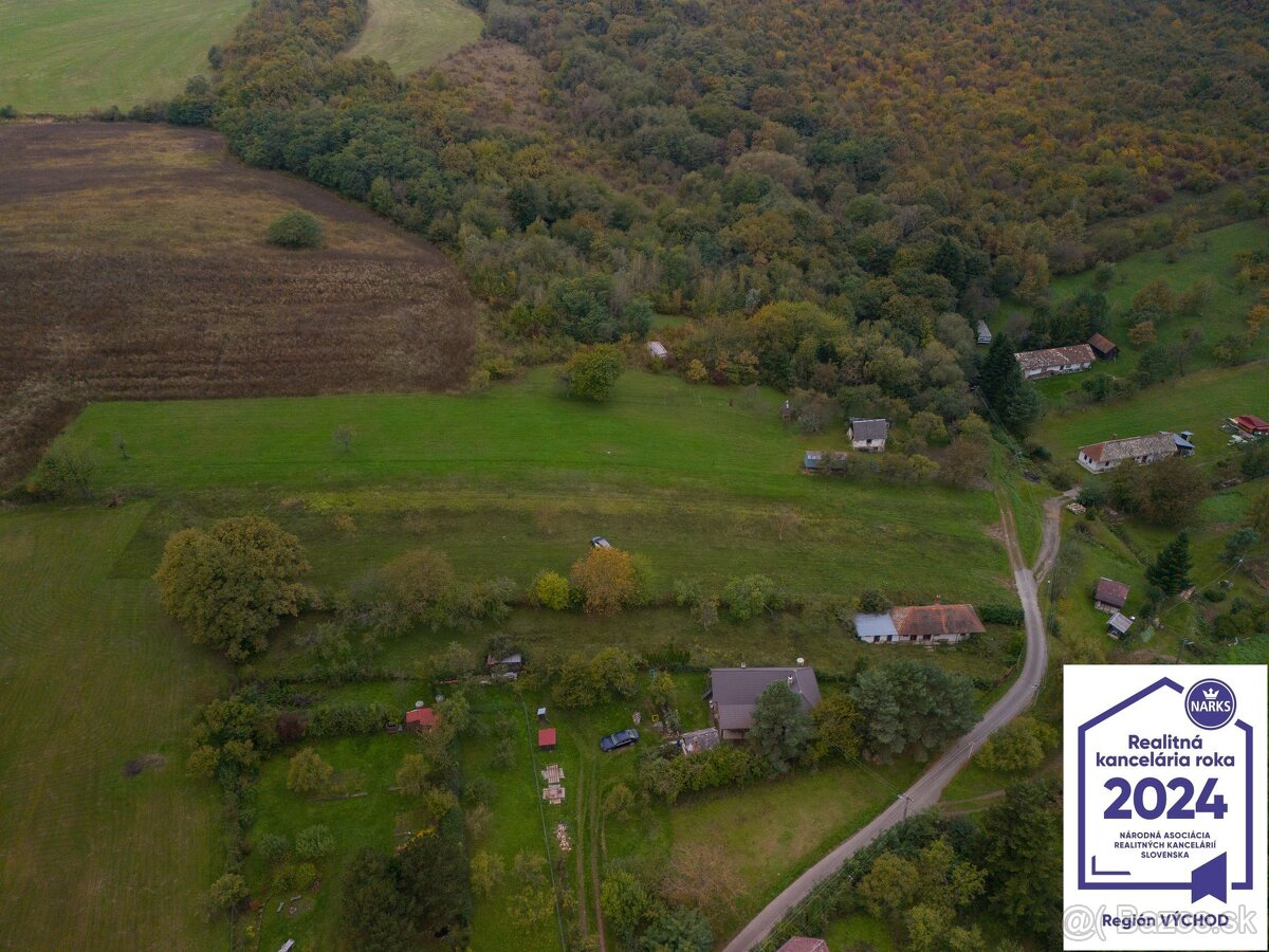 Pozemok v lone prírody s výhľadom na Slanské vrchy, obec Bre - 5