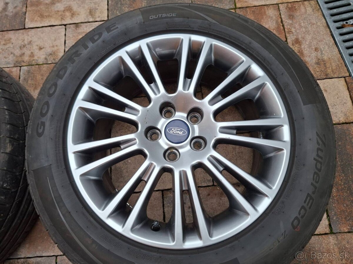 Originálne hliníkové disky Ford R17, 5x108 - 5