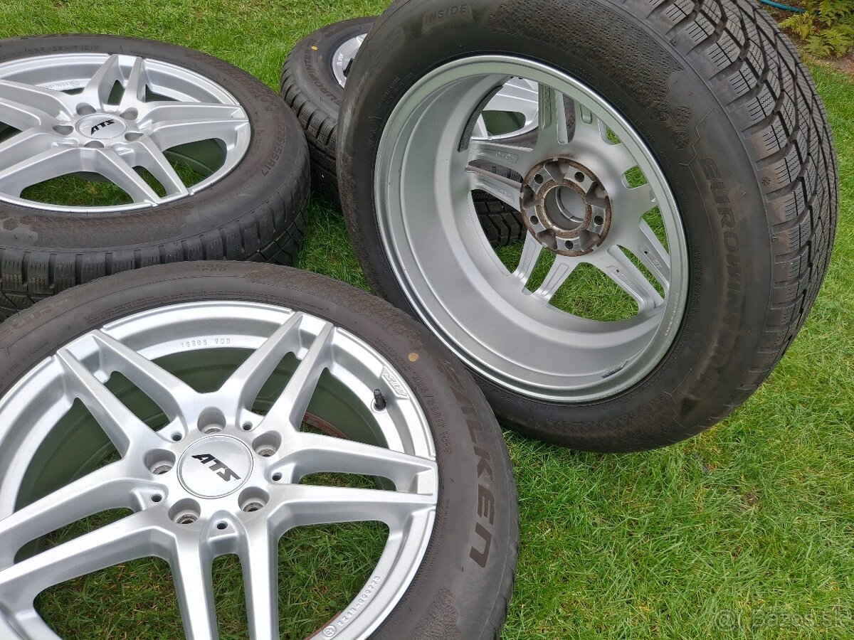 17" ALU 5x112 AUDI + zimné 225/55 r17 TOP SADA - 5