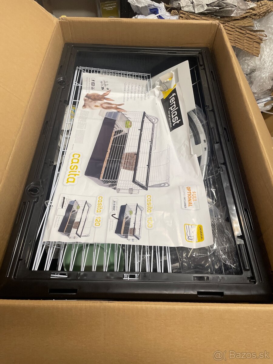 Klietka FERPLAST Casita 100 biela pre králiky a morčatá - 5