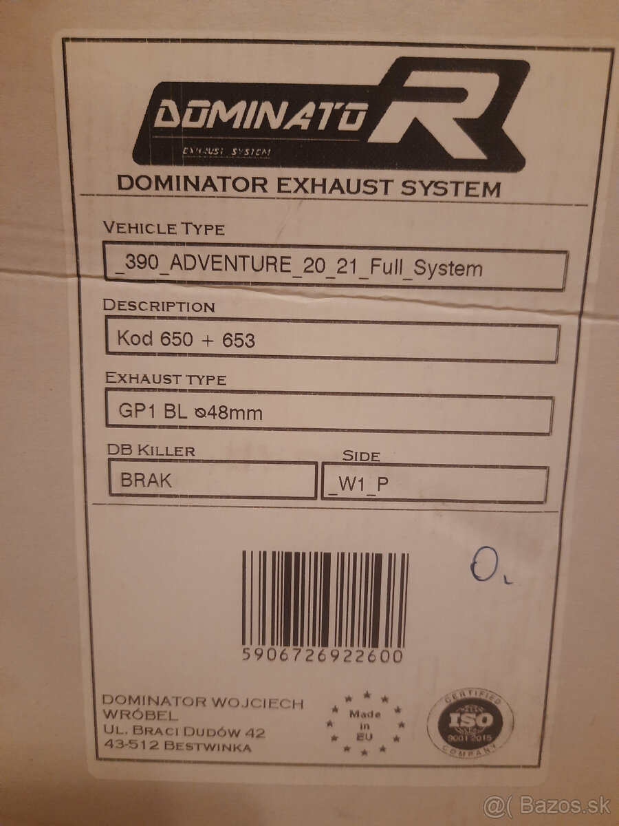 Ladeny vyfuk a zvody DOMINATOR KTM 390 DUKE ADVENTURE - 5