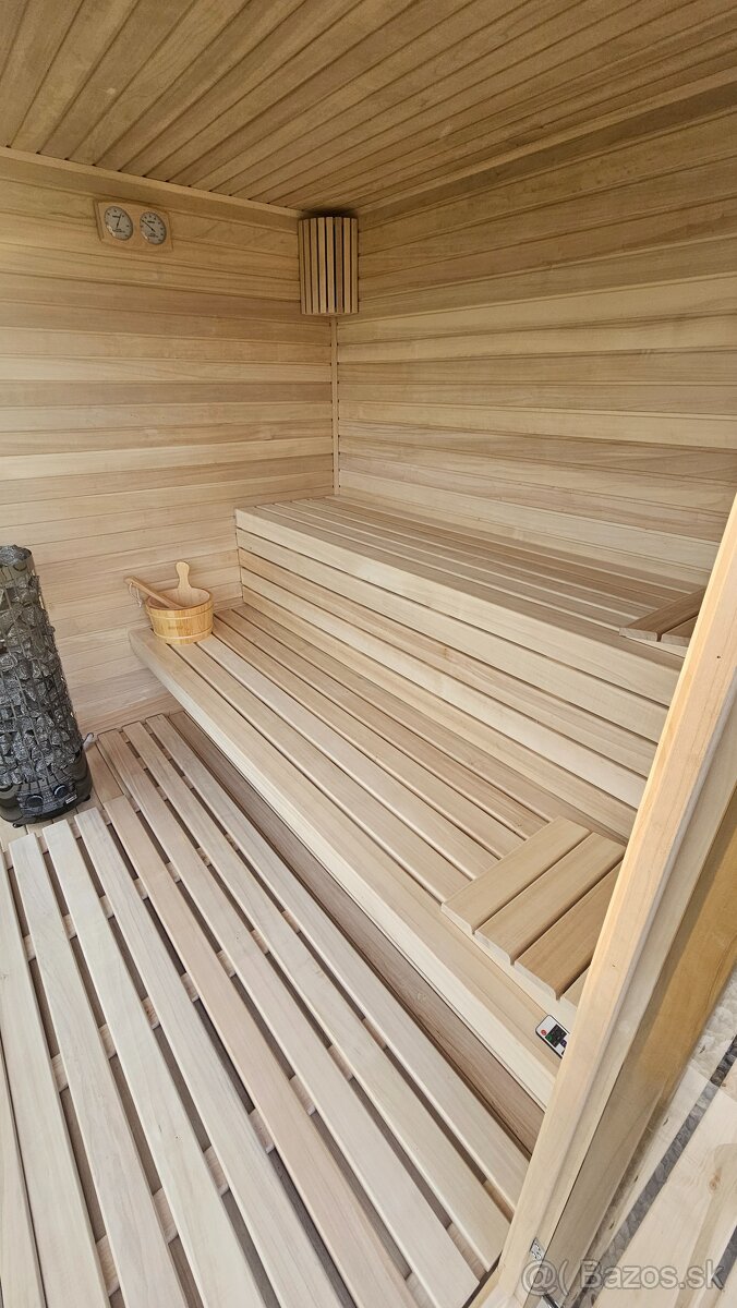 Exteriérová fínska sauna - KLASIK - 5