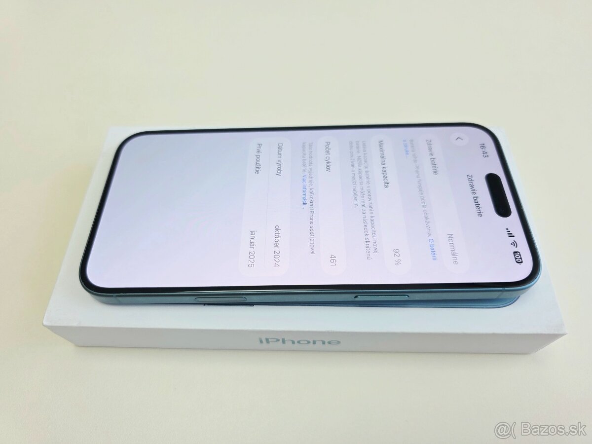 Apple iPHONE 16 PLUS TEAL 128GB,BATERKA 92% - 5