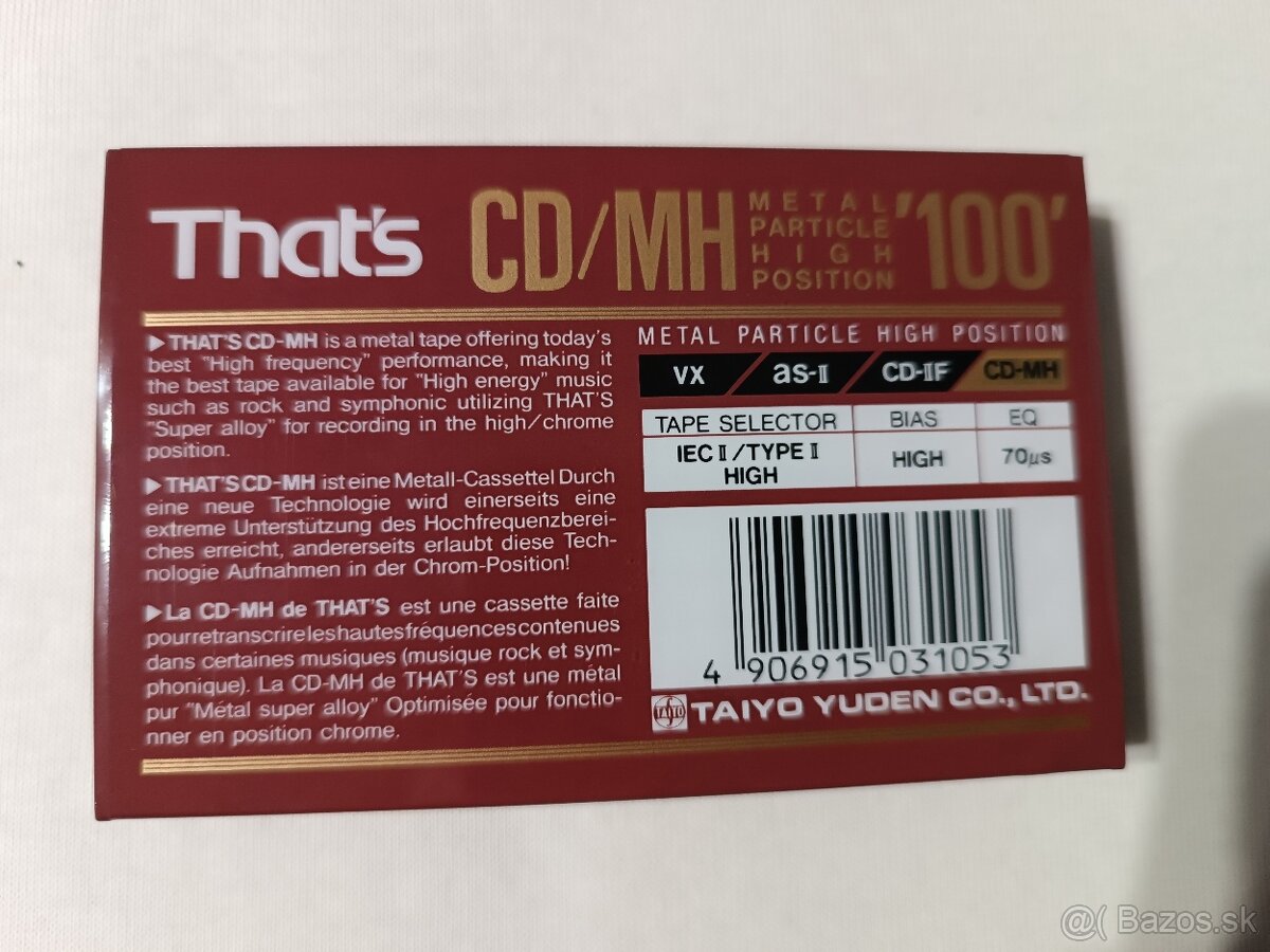 Audio kazety THAT’S CD/MH 100 - 5