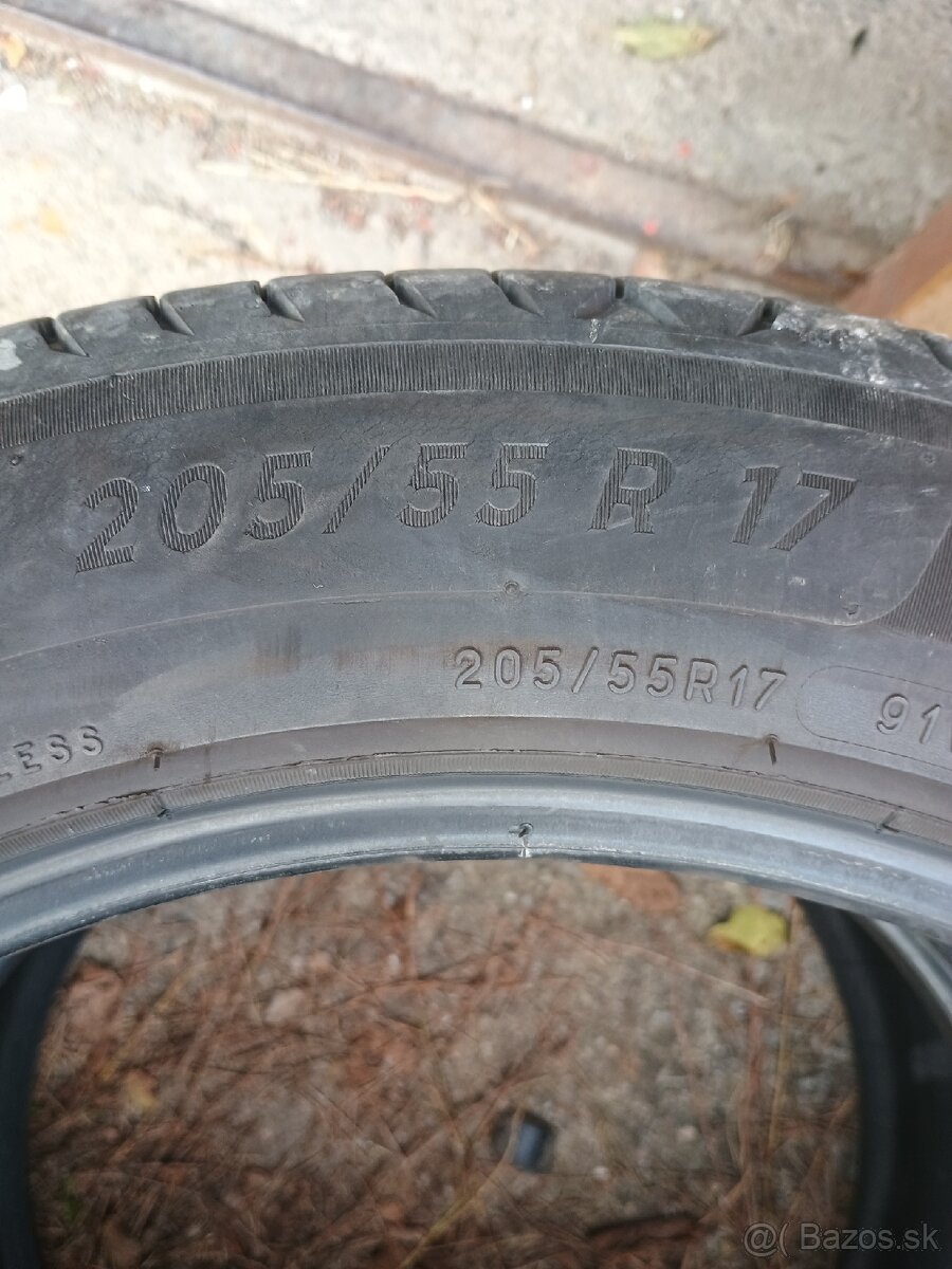 Ponúkam 205/55r17 letné pneumatiky - 5