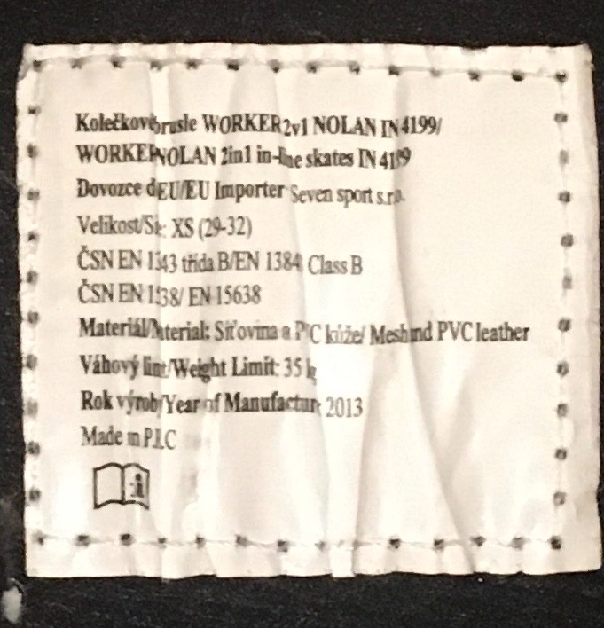 WORKER Nolan 2v1 - Nastaviteľné korčule. c 29-32 - 5