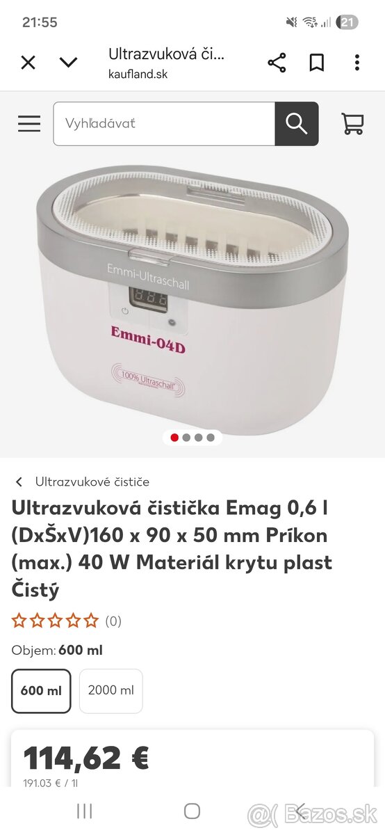 Ultrazvuková čistička Emag - 5