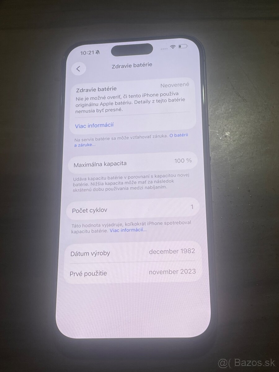 Predám Apple iphone 15 PRO 256GB Natural Titanium - 5