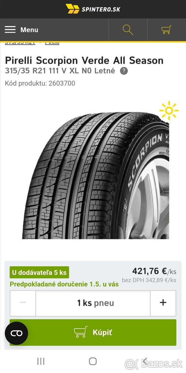 Pirelli 315/35 r21 2ks - 5