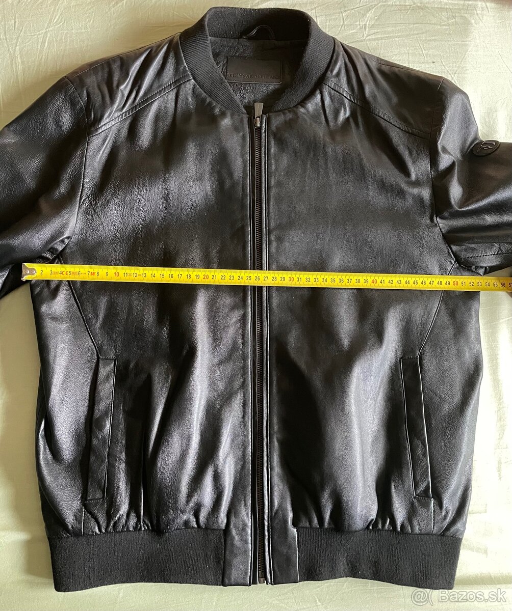 Pánska kožená bunda Trussardi - 5