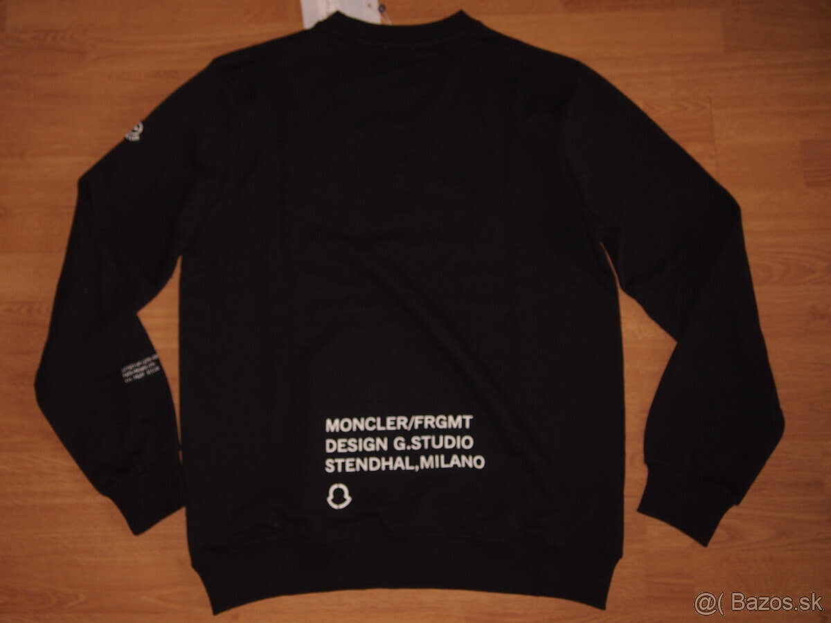 Moncler pánska mikina čierna - 5