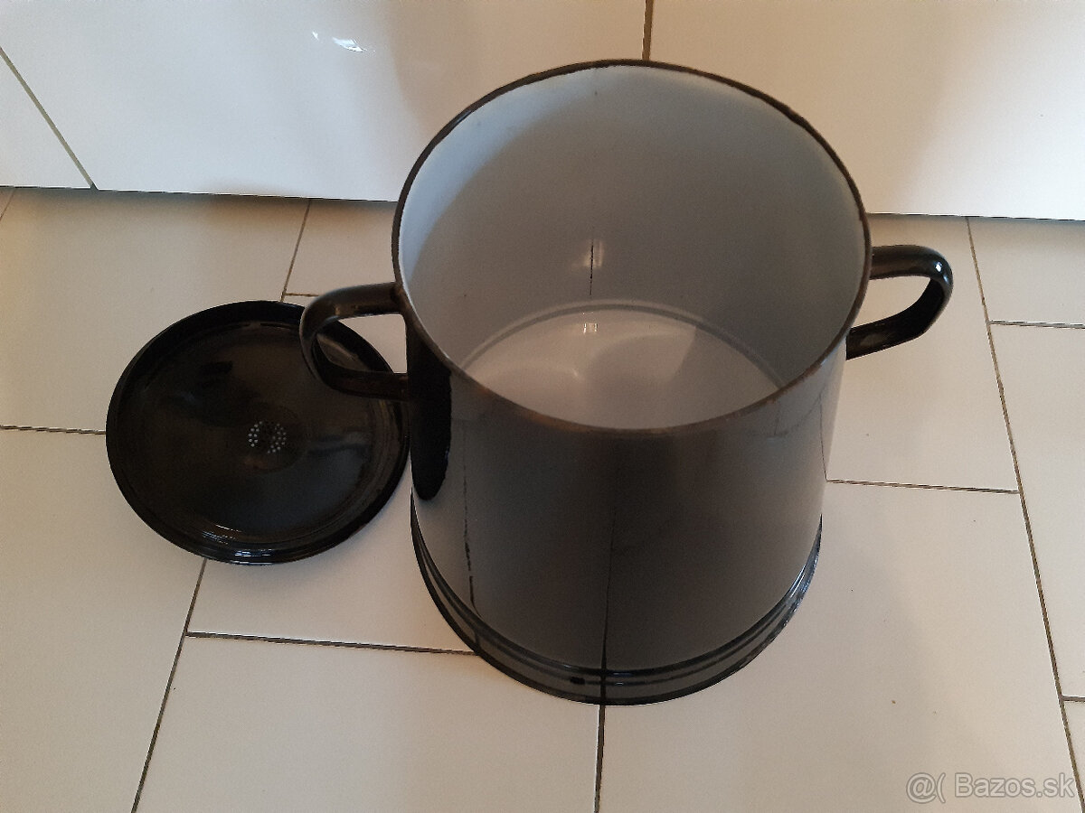 Retro smaltovaný riad - 5