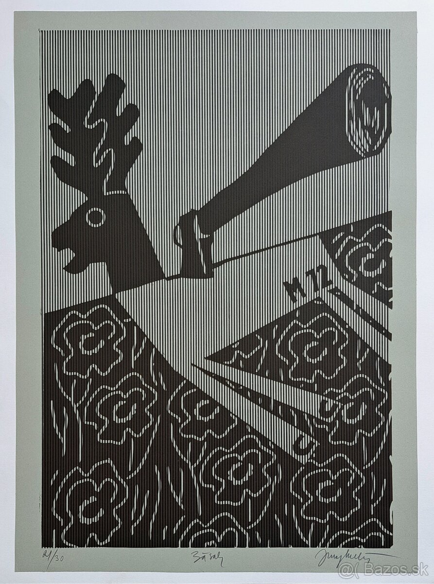 Juraj Meliš: Zásah (linorez) - 5