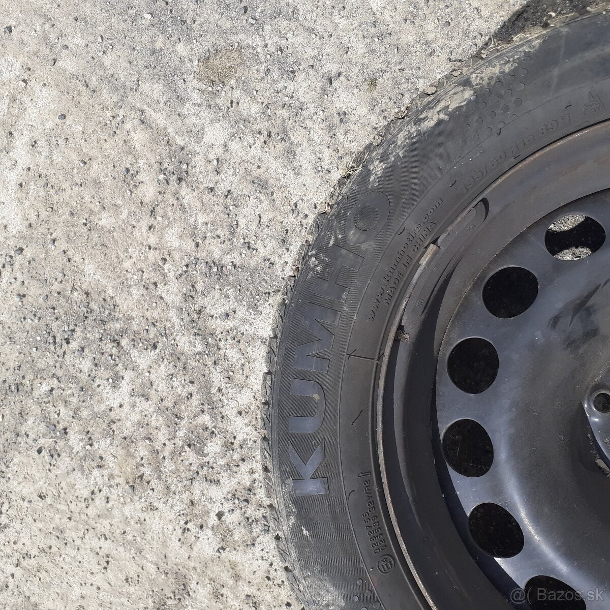 Zimné pneumatiky 195/60 R16 na plechových diskoch - 5