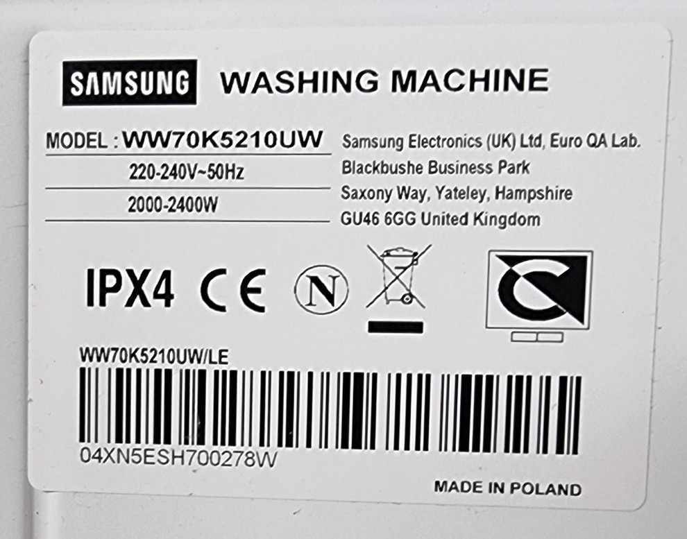 Pradám Samsung WW70k5210UW - 5