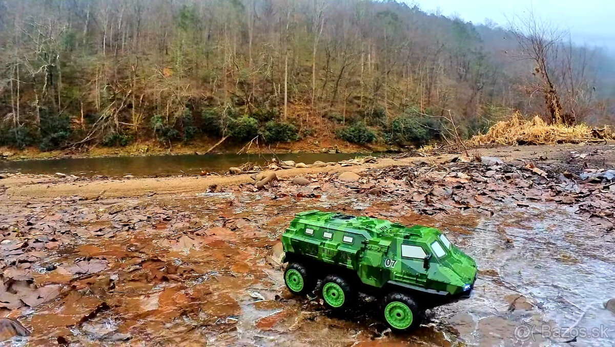 Nové RC auto Military Armádní Transportér 6x6 2ks Baterii - 5