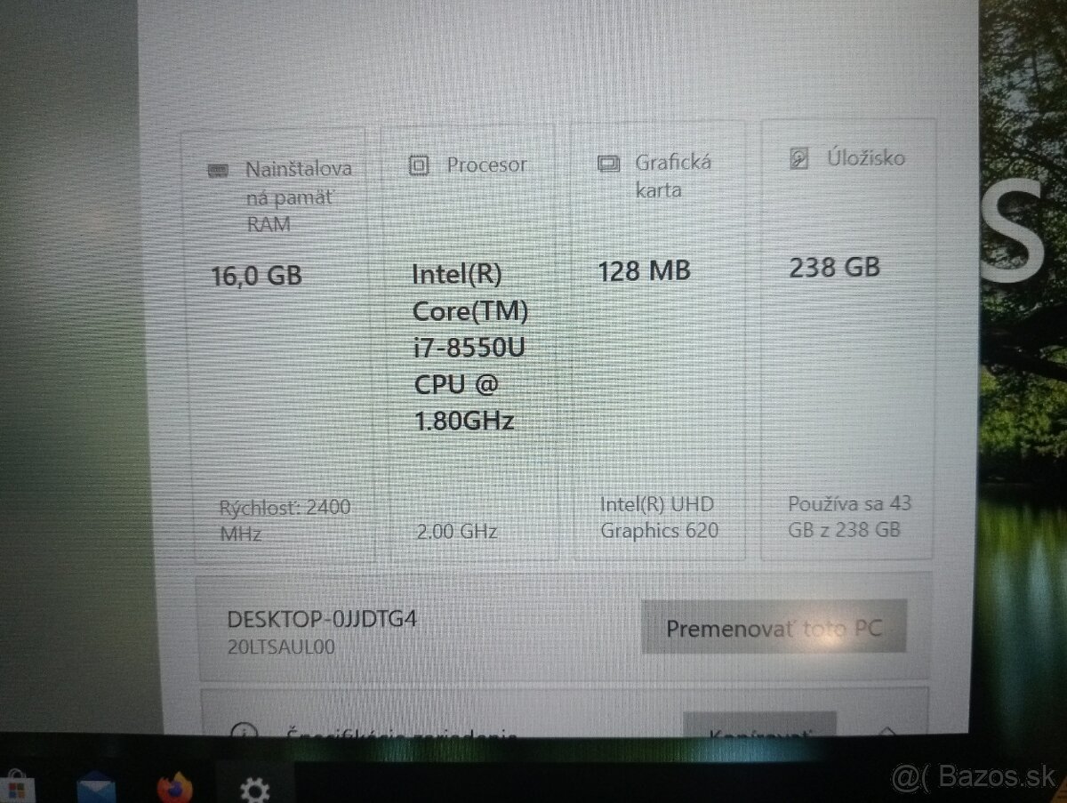 Lenovo thinkpad L480 ,Intel(R) Core™i7 , 16gb ram , ssd - 5