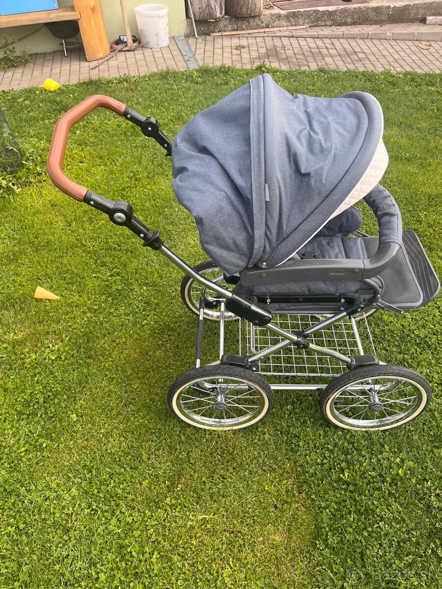 RETRO kočík Roan EMMA + vajíčko do auta - 5