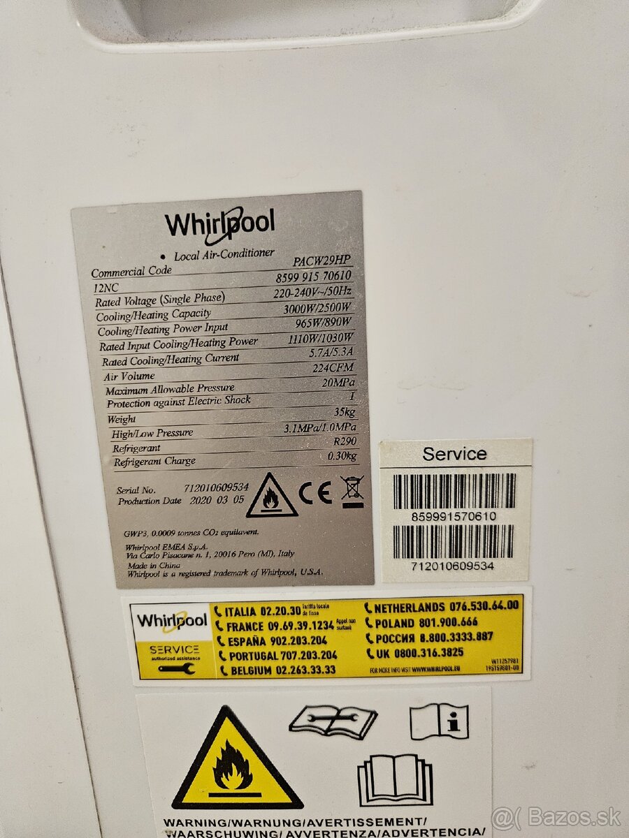 Klimatizácia Whirlpool PACW29HP - 5