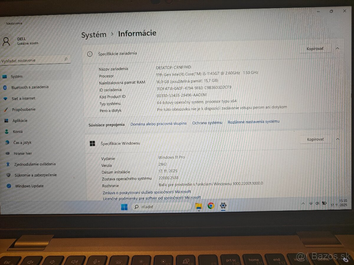 Notebook Dell Latitude 5320 - 5