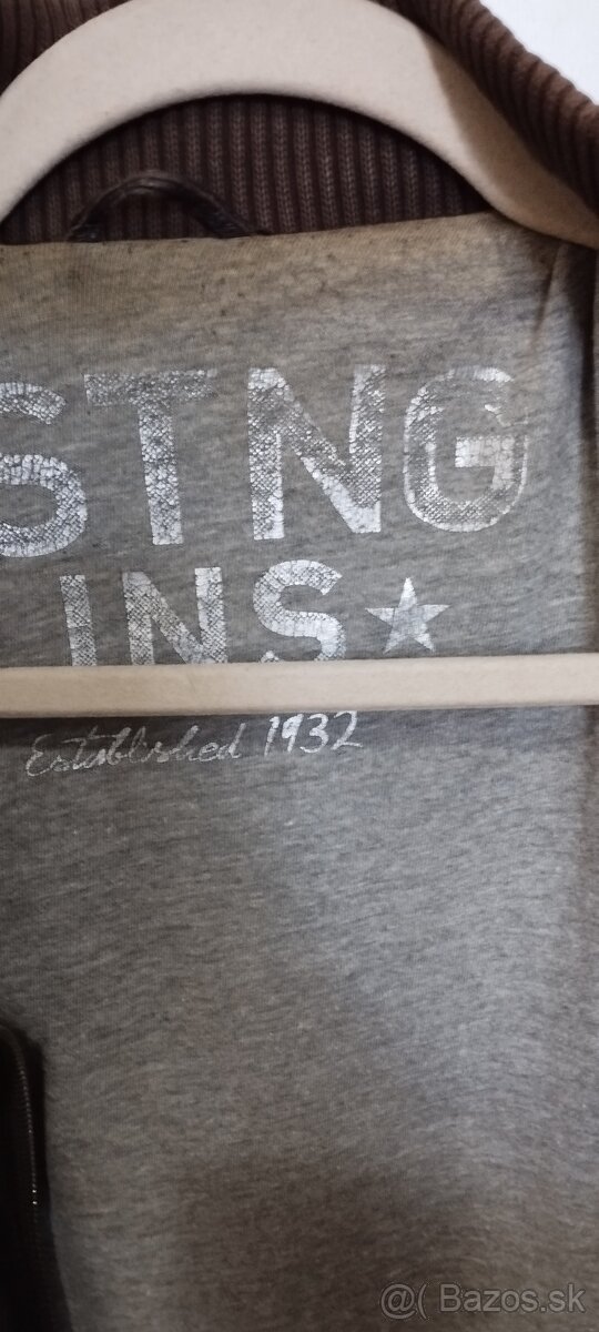 TOP stav Pánska kožená bunda Mustang XL pravá koža - 5