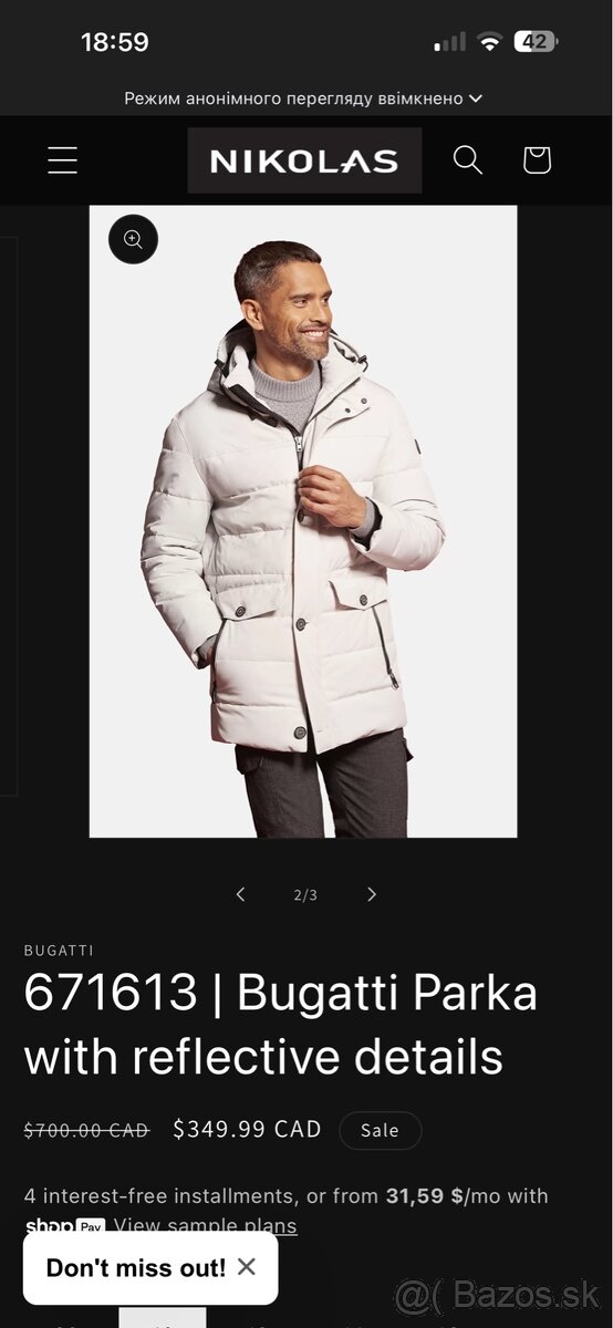 Pánska bunda Bugatti - 5