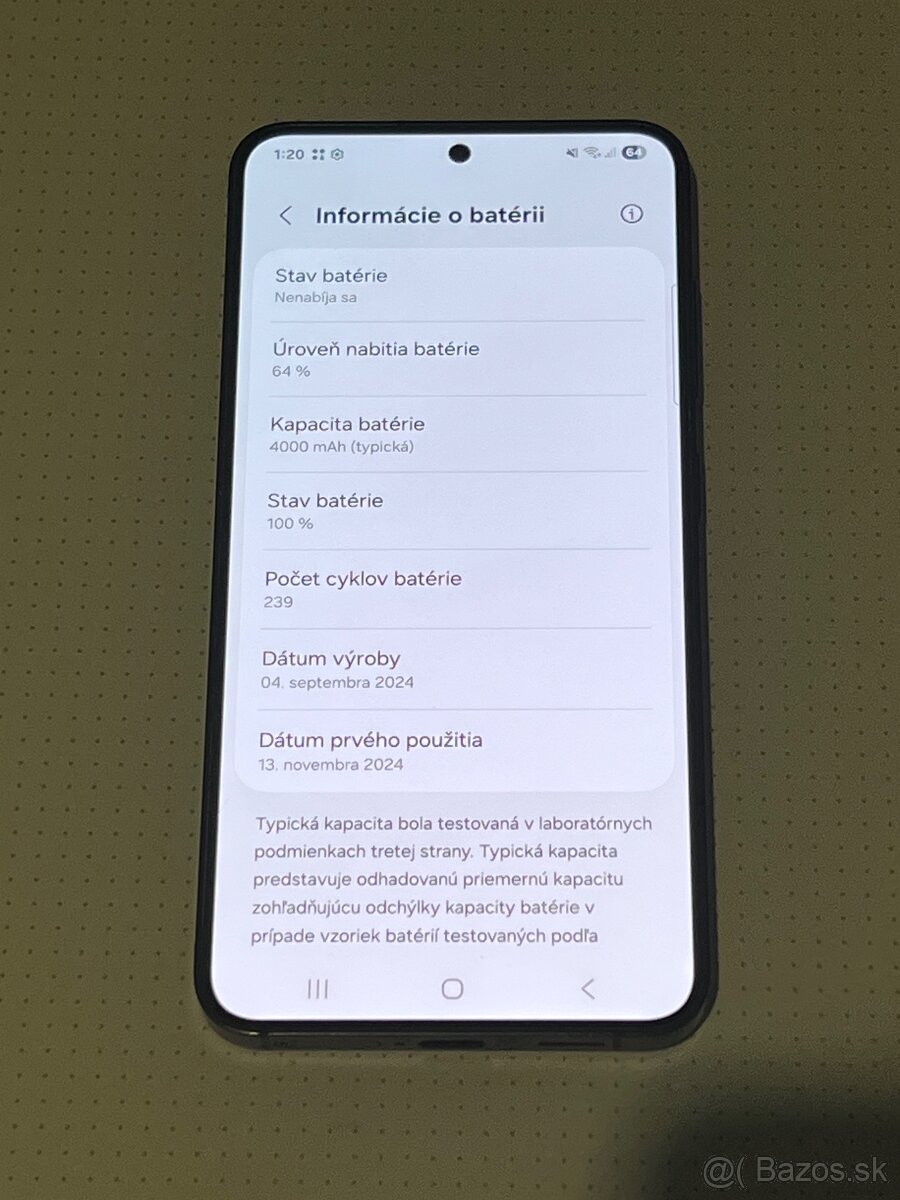 Predám Samsung Galaxy S24 8GB Rám 128GB Black Základne - 5