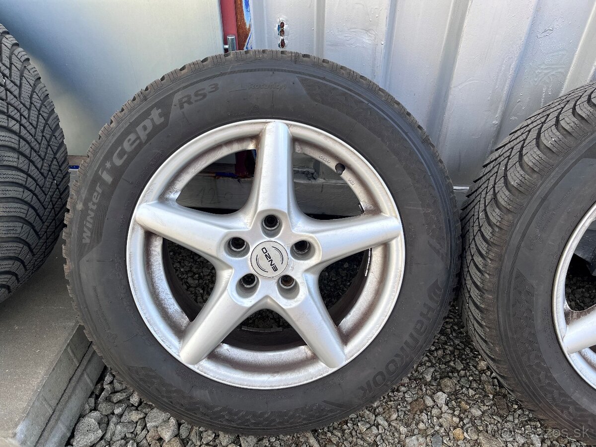 hliníkové disky + zimne pneu VW group, skoda audi 215/60 R16 - 5