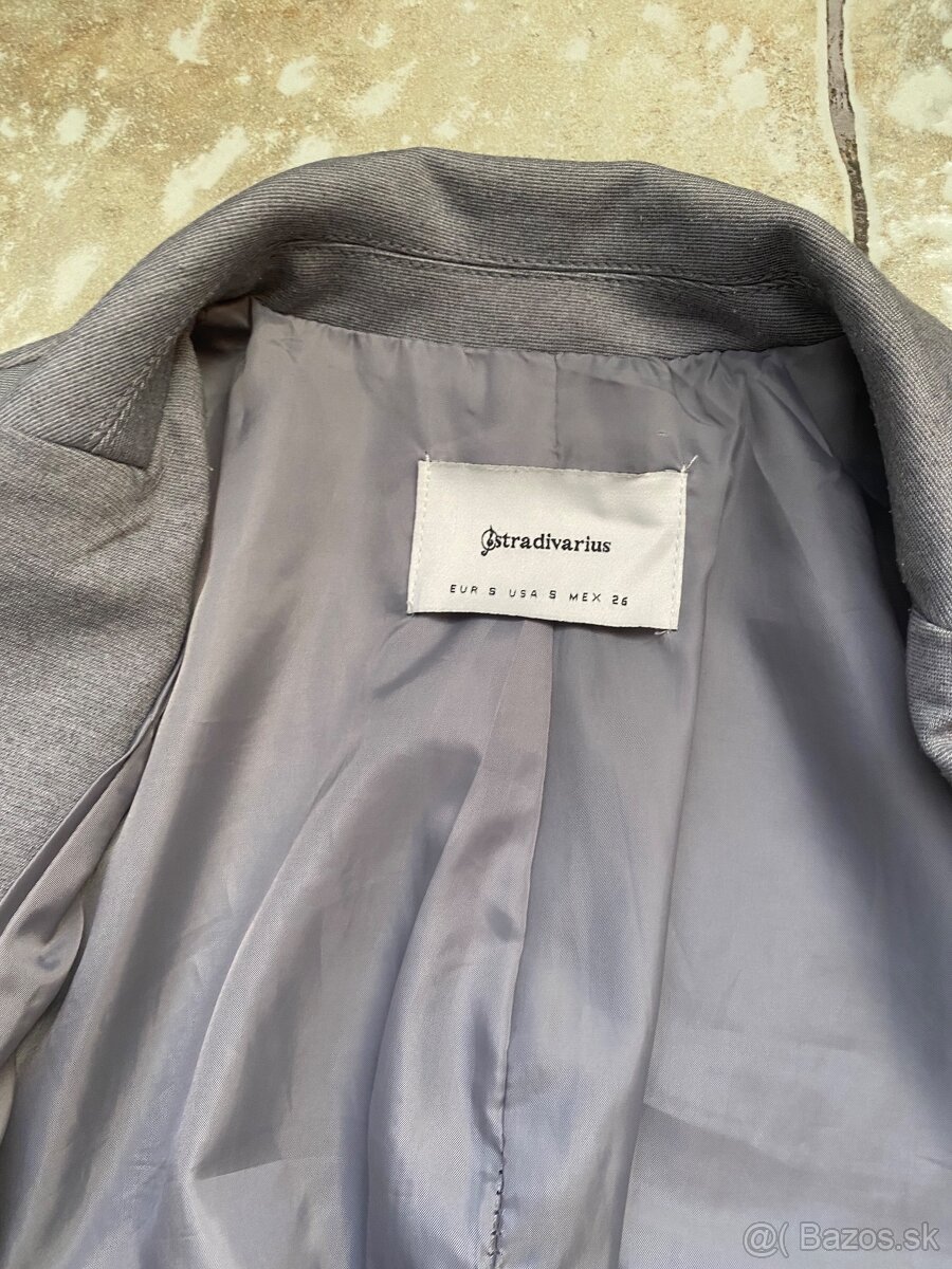 Sivé sako Stradivarius - 5