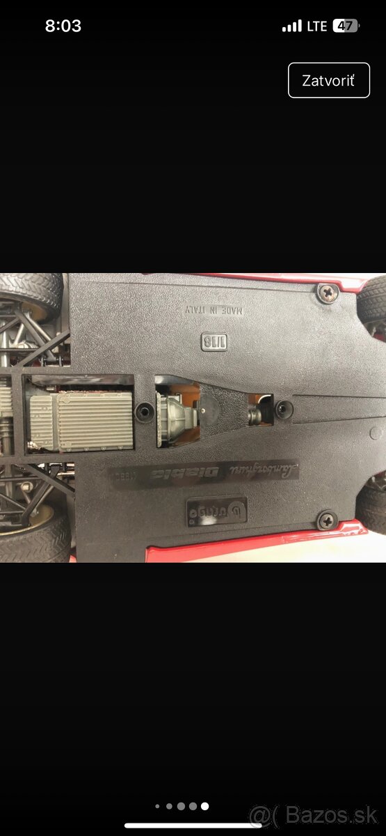 Stary kovovy vacsi model Lamborghinini diablo auto 23x10 - 5