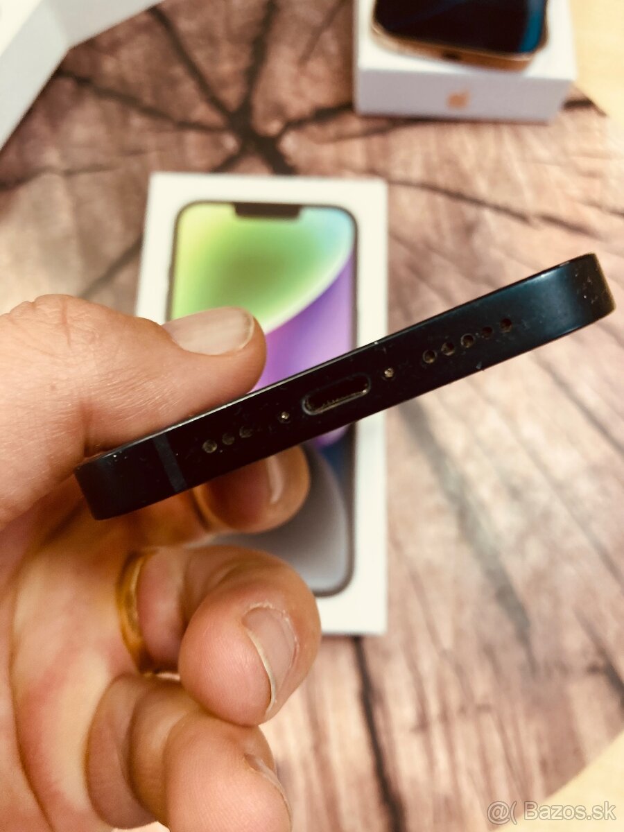 iPhone 14 black 128 originál top stav - 5