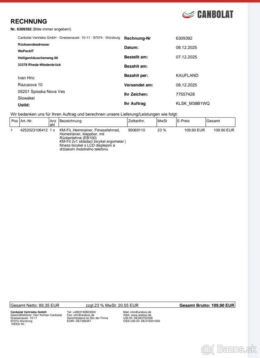 Predám kvalitný stacionárny bicykel - 5