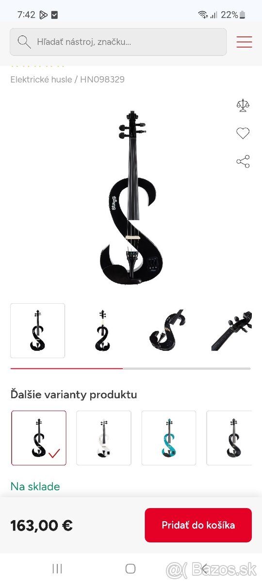 Predam elekteické husle Stagr - 5