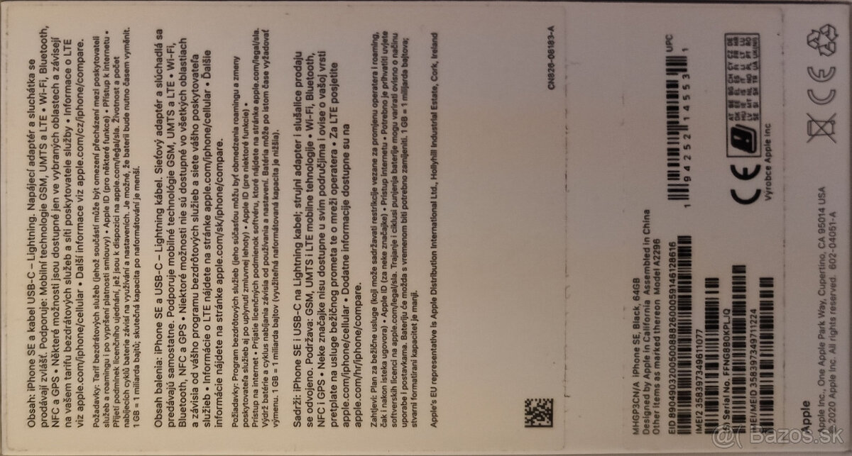 Iphone SE 64gb black, model A2296 - 5