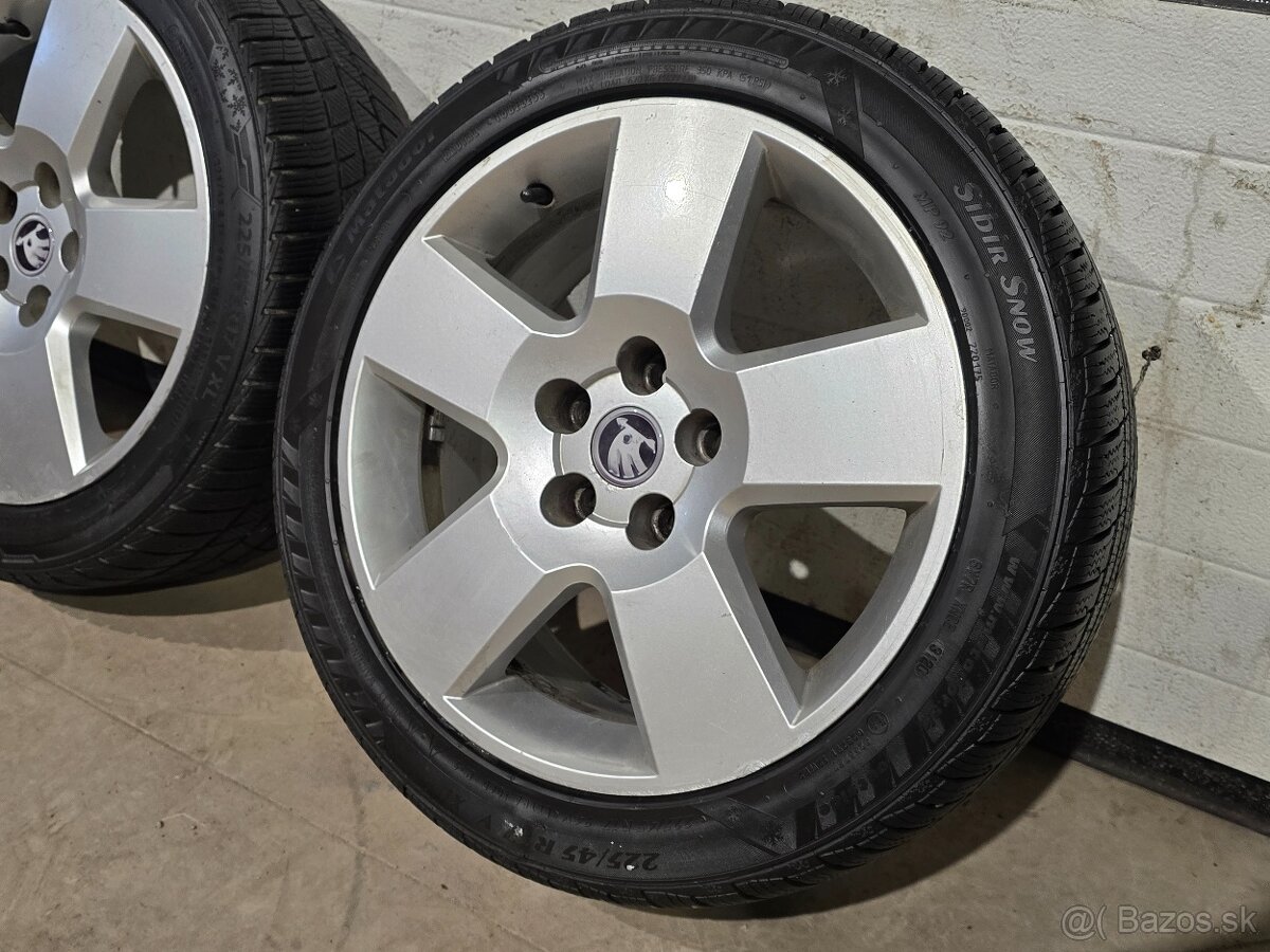 Zimná Sada Škoda SOLID ET37 +225/45 R17 - 5