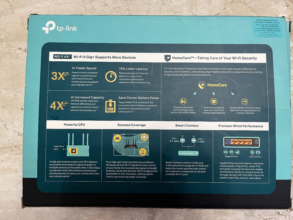 TP-Link Archer AX50, Wi-Fi router - 5