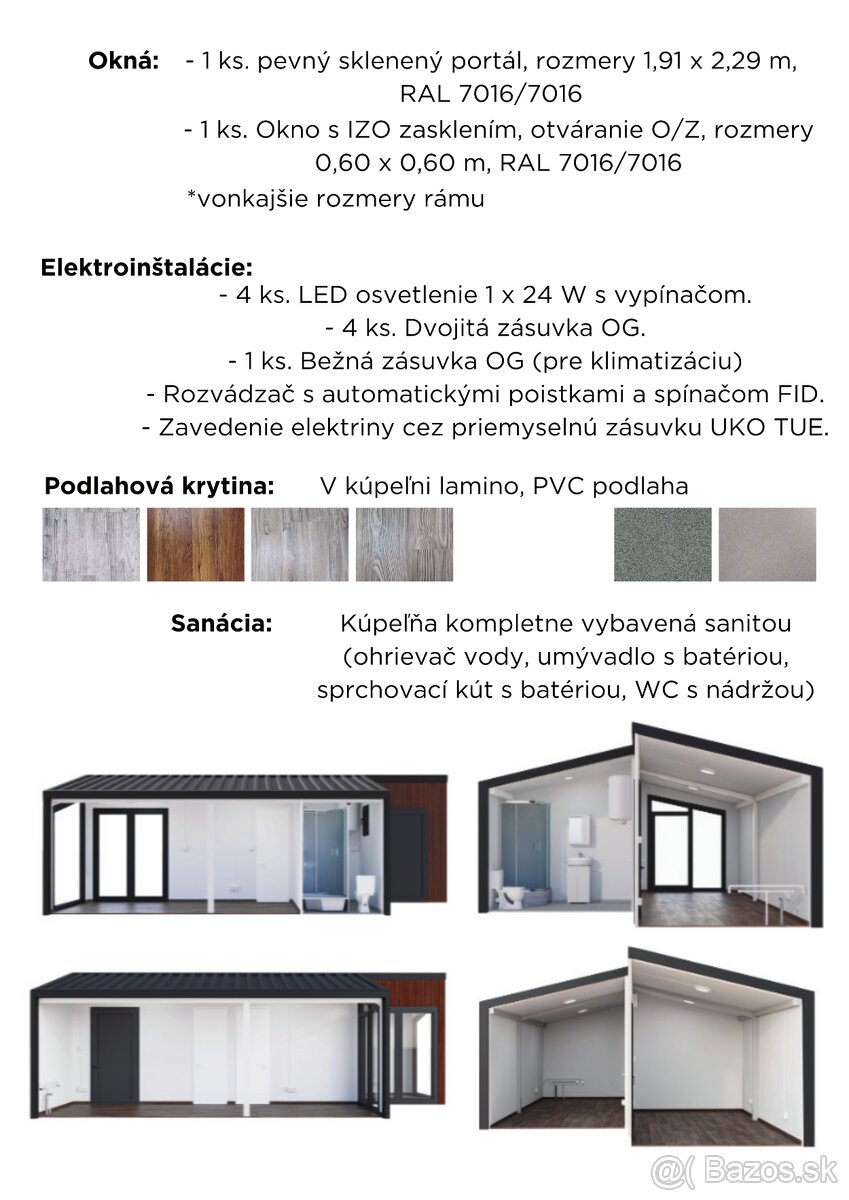 Predám mobilný kontajnerový dom,predajňu,kanceláriu,chatu. - 5